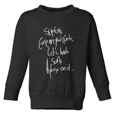 Aphextwin Come On You Cunts LetS Have Some Aphex Acid Toddler Sweatshirt