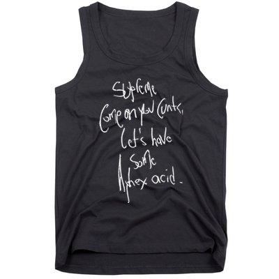 Aphextwin Come On You Cunts LetS Have Some Aphex Acid Tank Top