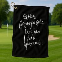 Aphextwin Come On You Cunts LetS Have Some Aphex Acid Golf Towel