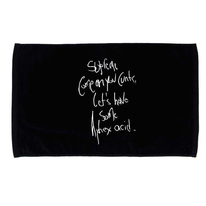 Aphextwin Come On You Cunts LetS Have Some Aphex Acid Microfiber Hand Towel