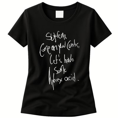 Aphextwin Come On You Cunts LetS Have Some Aphex Acid Womens T-Shirt
