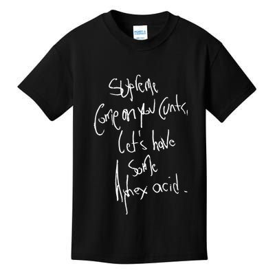 Aphextwin Come On You Cunts LetS Have Some Aphex Acid Kids T-Shirt