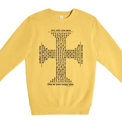 Angelic Cross Of Saint Thomas Aquinas Gift Premium Crewneck Sweatshirt