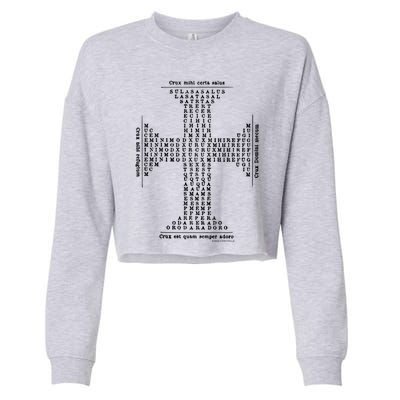 Angelic Cross Of Saint Thomas Aquinas Gift Cropped Pullover Crew