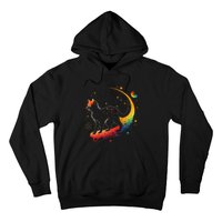 Astronaut Cat or Funny Galaxy Cat on Space Cat Lover Hoodie