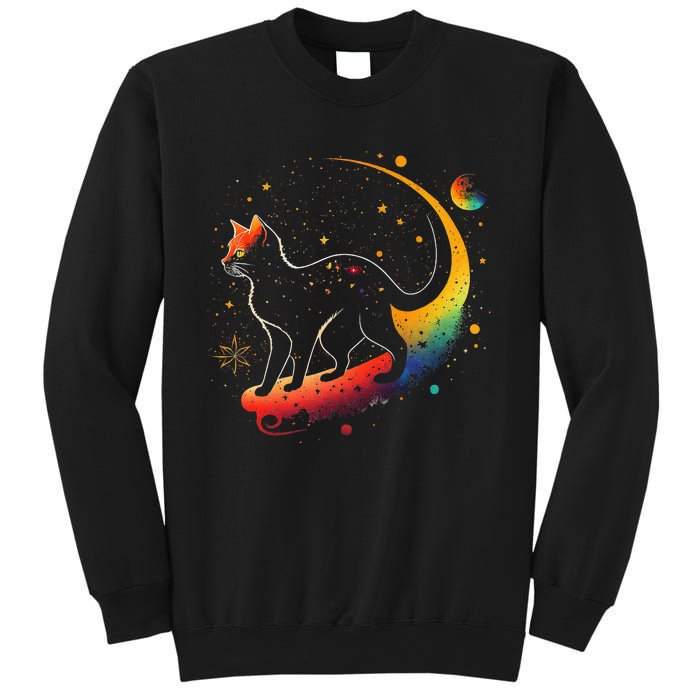 Astronaut Cat or Funny Galaxy Cat on Space Cat Lover Sweatshirt