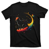 Astronaut Cat or Funny Galaxy Cat on Space Cat Lover T-Shirt