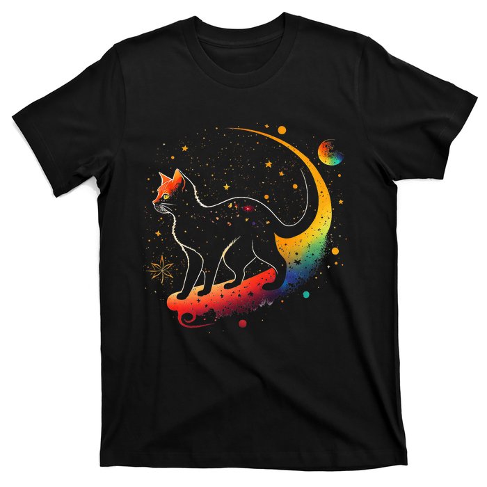 Astronaut Cat or Funny Galaxy Cat on Space Cat Lover T-Shirt