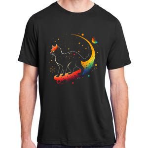 Astronaut Cat or Funny Galaxy Cat on Space Cat Lover Adult ChromaSoft Performance T-Shirt