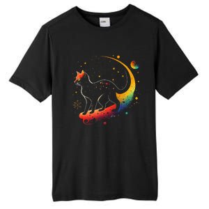 Astronaut Cat or Funny Galaxy Cat on Space Cat Lover Tall Fusion ChromaSoft Performance T-Shirt