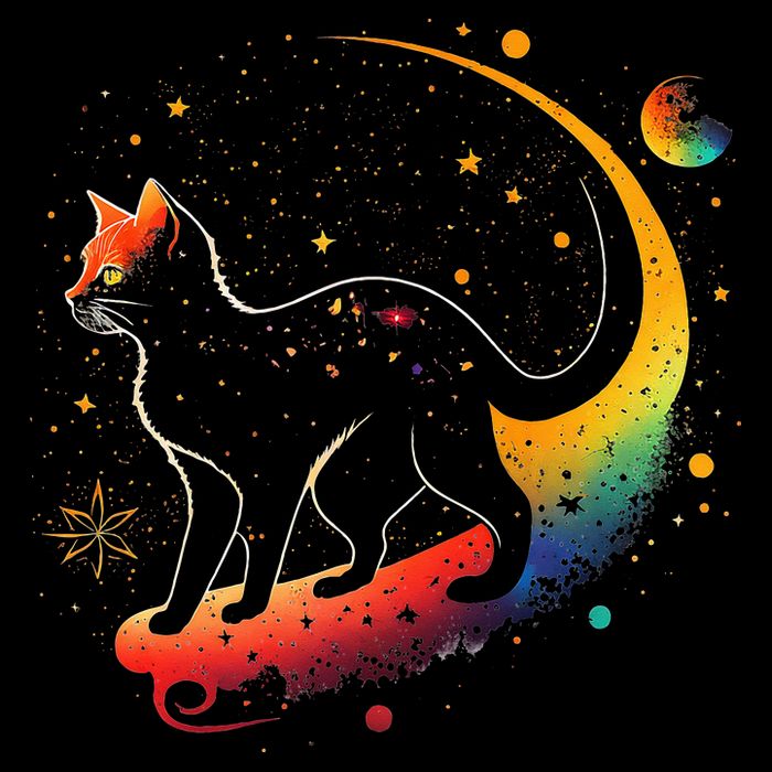 Astronaut Cat or Funny Galaxy Cat on Space Cat Lover Flat Bill Trucker Hat