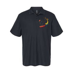 Astronaut Cat or Funny Galaxy Cat on Space Cat Lover Softstyle Adult Sport Polo