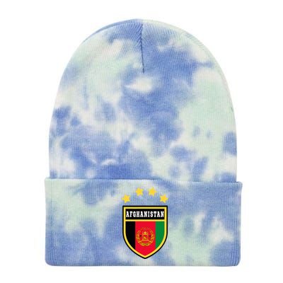 Afghanistan Coat Of Arms Flag Souvenir Kabul Tie Dye 12in Knit Beanie