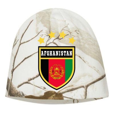 Afghanistan Coat Of Arms Flag Souvenir Kabul Kati - Camo Knit Beanie