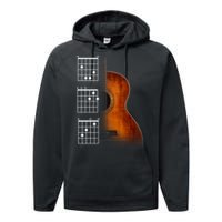 Acoustic Guitar Chords Performance Fleece Hoodie