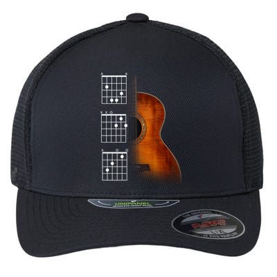 Acoustic Guitar Chords Flexfit Unipanel Trucker Cap