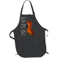 Acoustic Guitar Chords Full-Length Apron With Pockets