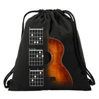 Acoustic Guitar Chords Drawstring Bag