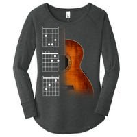 Acoustic Guitar Chords Women's Perfect Tri Tunic Long Sleeve Shirt