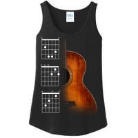 Acoustic Guitar Chords Ladies Essential Tank