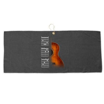 Acoustic Guitar Chords Large Microfiber Waffle Golf Towel