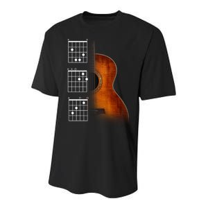 Acoustic Guitar Chords Youth Performance Sprint T-Shirt