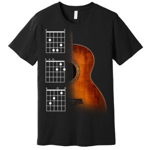 Acoustic Guitar Chords Premium T-Shirt