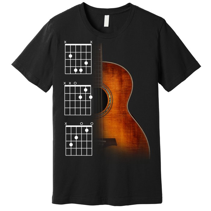 Acoustic Guitar Chords Premium T-Shirt