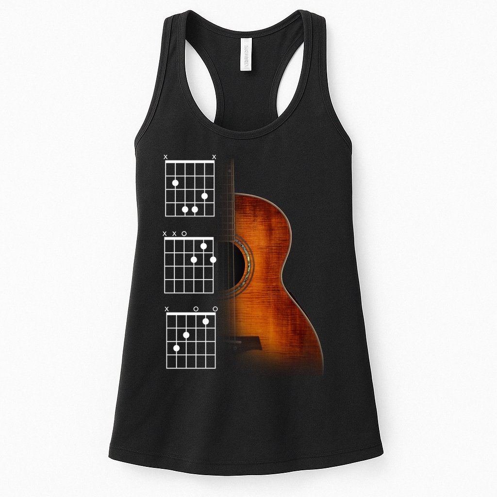 Acoustic Guitar Chords Womens Tank Top