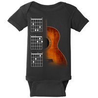 Acoustic Guitar Chords Baby Bodysuit