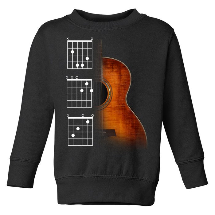 Acoustic Guitar Chords Toddler Sweatshirt