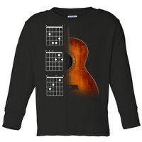 Acoustic Guitar Chords Toddler Long Sleeve Shirt