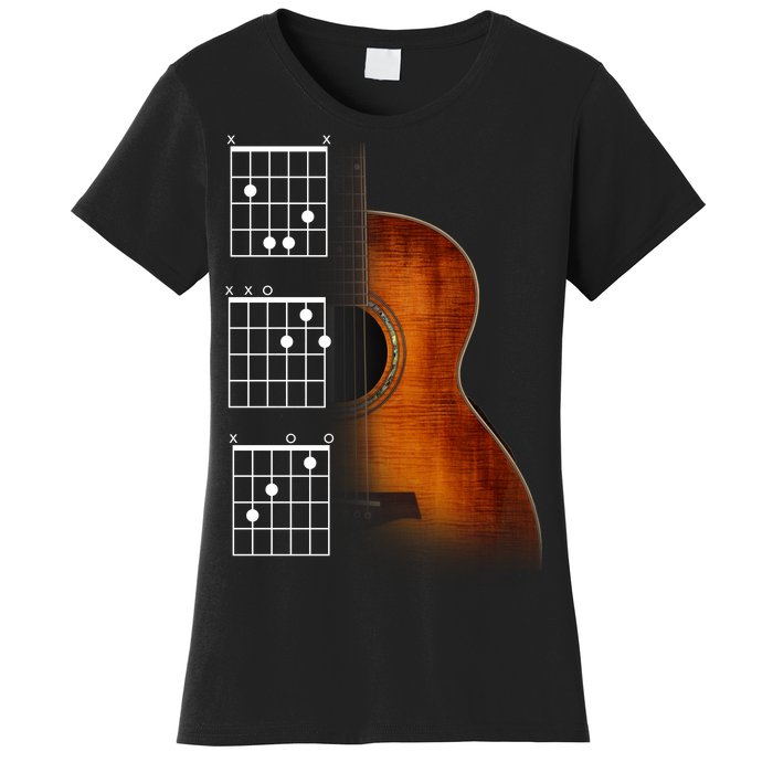 Acoustic Guitar Chords Women's T-Shirt