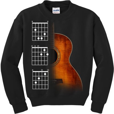 Acoustic Guitar Chords Kids Sweatshirt