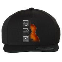 Acoustic Guitar Chords Wool Snapback Cap