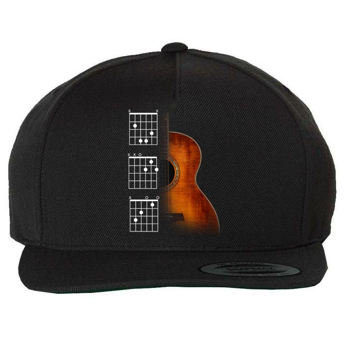 Acoustic Guitar Chords Wool Snapback Cap