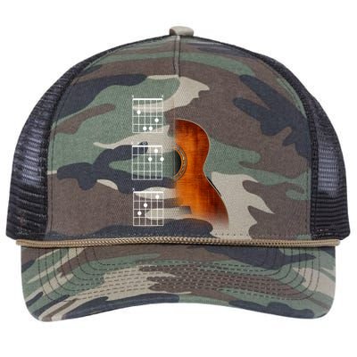 Acoustic Guitar Chords Retro Rope Trucker Hat Cap