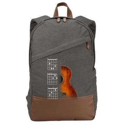 Acoustic Guitar Chords Cotton Canvas Backpack