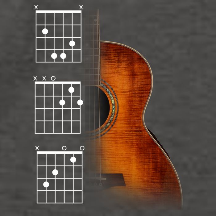 Acoustic Guitar Chords Vector Backpack