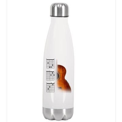 Acoustic Guitar Chords Stainless Steel Insulated Water Bottle