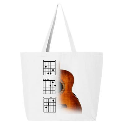 Acoustic Guitar Chords 25L Jumbo Tote