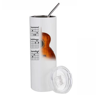 Acoustic Guitar Chords Stainless Steel Tumbler