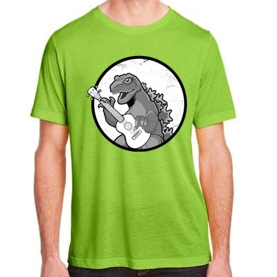 Acoustic Guitar Dinosaur Adult ChromaSoft Performance T-Shirt