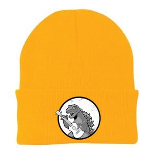 Acoustic Guitar Dinosaur Knit Cap Winter Beanie