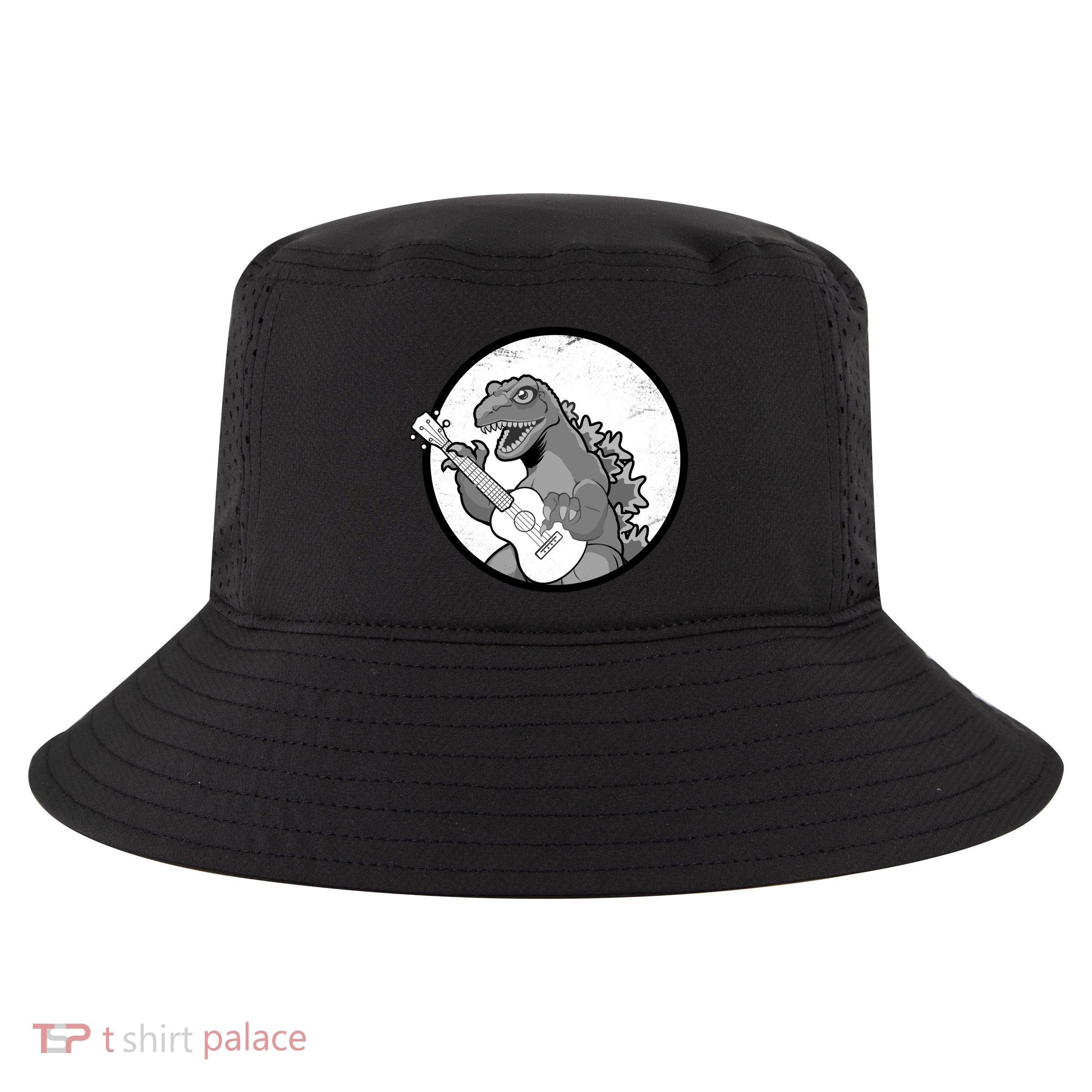 Acoustic Guitar Dinosaur Cool Comfort Performance Bucket Hat