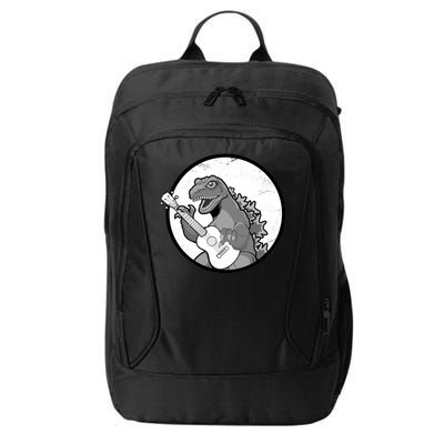 Acoustic Guitar Dinosaur City Backpack