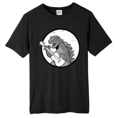 Acoustic Guitar Dinosaur Tall Fusion ChromaSoft Performance T-Shirt