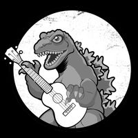 Acoustic Guitar Dinosaur Baby Bodysuit
