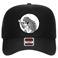 Acoustic Guitar Dinosaur Trucker Hat