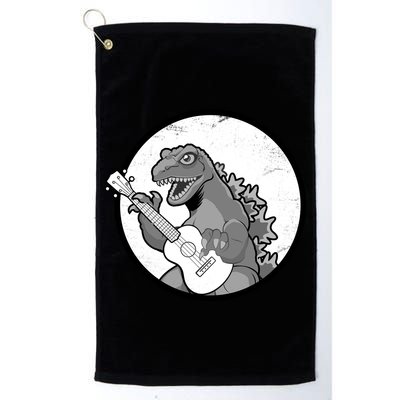 Acoustic Guitar Dinosaur Golf Towel